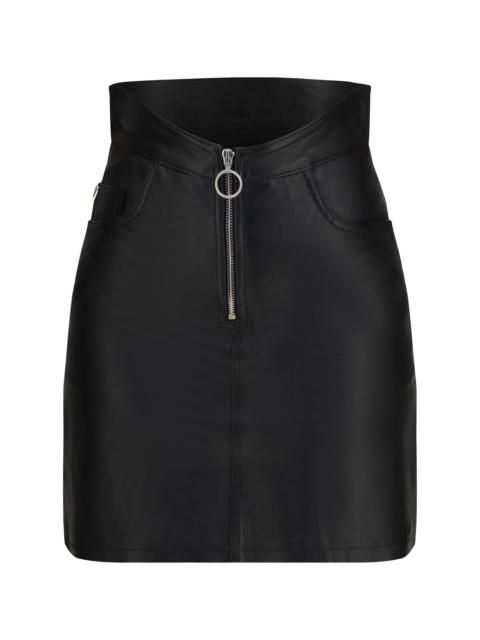 FIORUCCI Fiorucci Leather Mini Skirt With Zip
