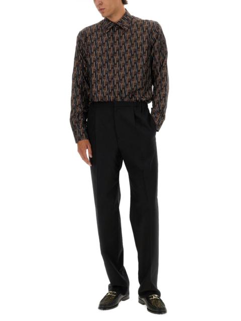 FENDI Fendi Men Printed Silk Shirt