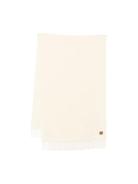 Maison Kitsuné embroidered-logo scarf