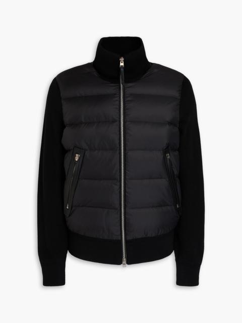 TOM FORD Quilted shell and knitted down jacket