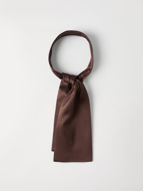 Brunello Cucinelli Stretch silk satin jabot