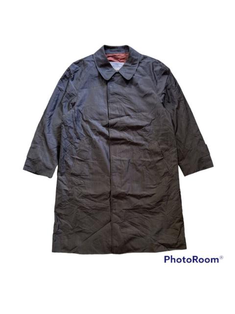 Other Designers Vintage - 🔥Rare🔥 Aqua5 by Aquascutum Distressed Black Long Coat