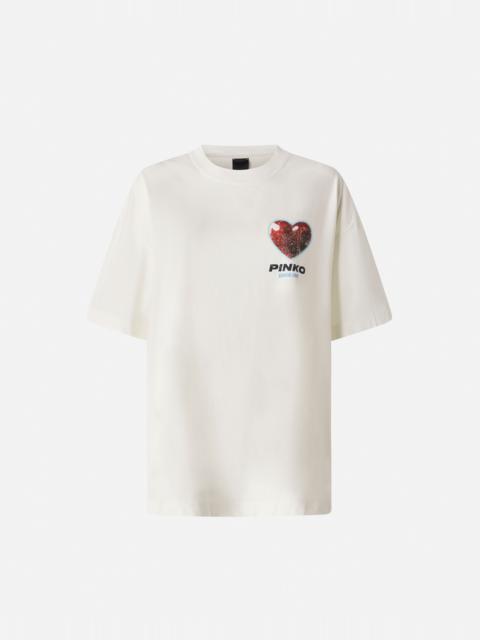 PINKO T-SHIRT WITH PRINT