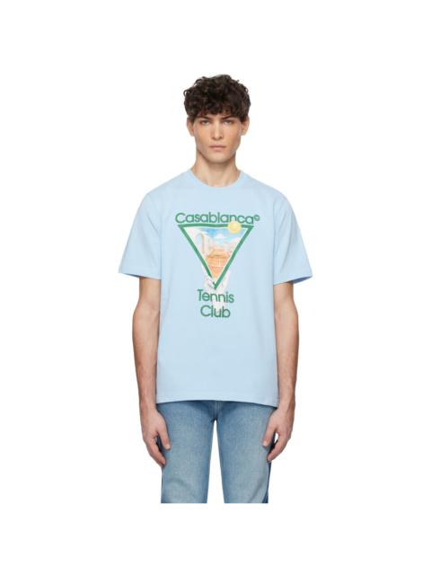 CASABLANCA Blue Metaphysical Tennis Icon T-shirt