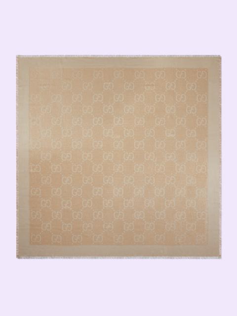 GG lamé jacquard shawl