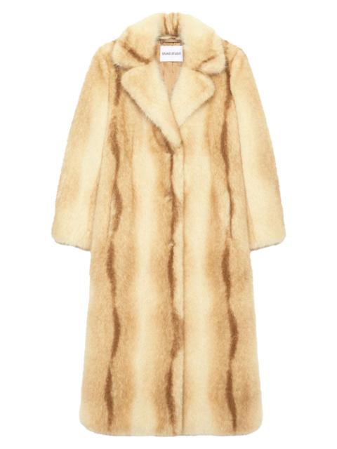 STAND STUDIO Nora Long Faux Fur Coat