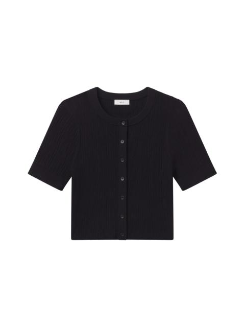 A.L.C. Lottie Fine Cotton Cropped Cardigan