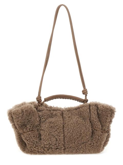 HEREU ARTA CURLY MINI SHEARLING BAG