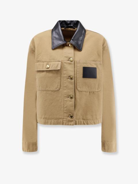 BALENCIAGA Balenciaga Women Workwear Cropped Canvas Jacket