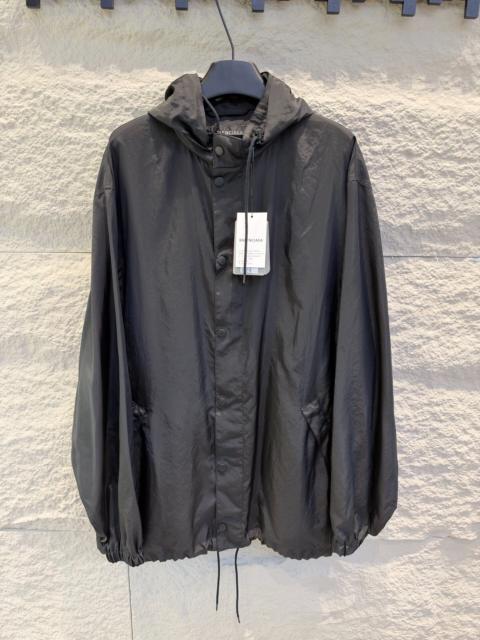 BALENCIAGA Balenciaga SS25 Black Tape Print Zip-Up Jacket