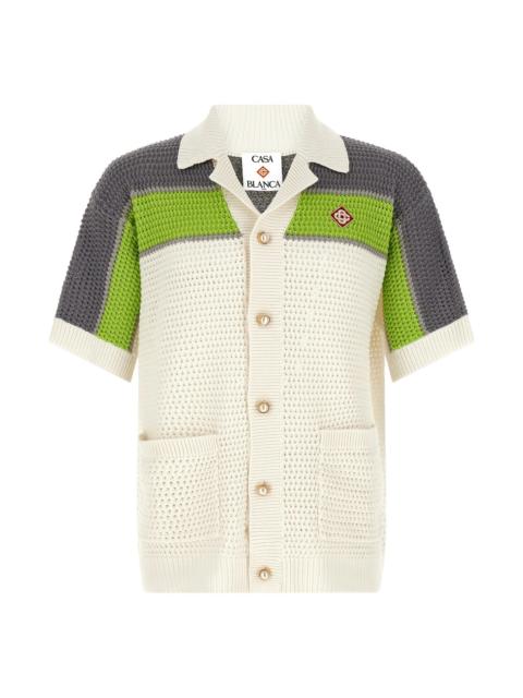 CASABLANCA 'Stripe Crochet' shirt