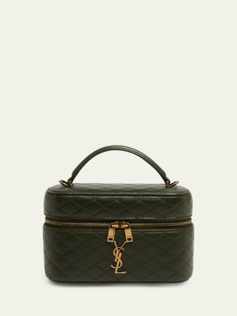 SAINT LAURENT Gaby Vanity Quilted Leather Bag