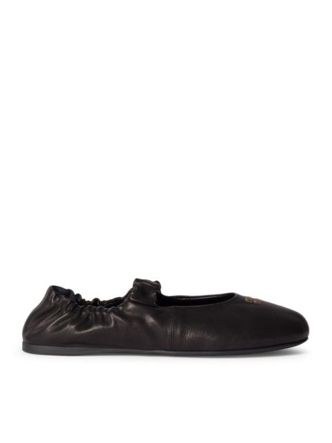 Miu Miu Miu Miu Women Nappa Ruched Ballet Flats
