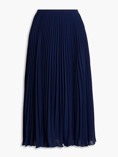 Other Designers Pleated chiffon midi skirt