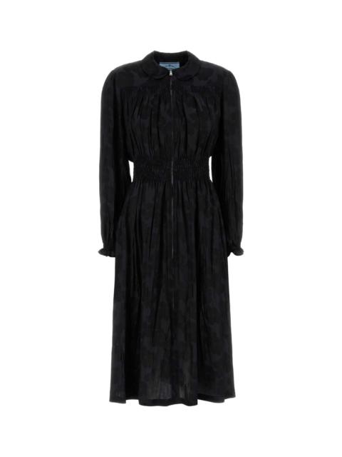 Prada Prada Women Black Jacquard Dress