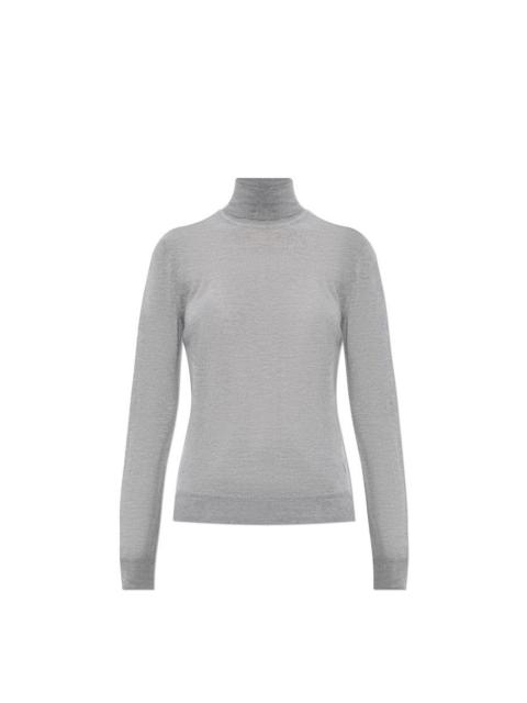 SAINT LAURENT SAINT LAURENT Gray Wool Turtleneck Sweater New & Authentic (