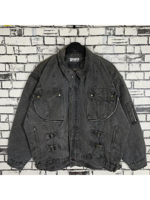 Other Designers Designer - France Denim Bomber Jacket La Grande Motte