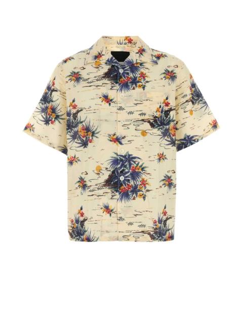 Prada Prada Men Printed Cotton Shirt