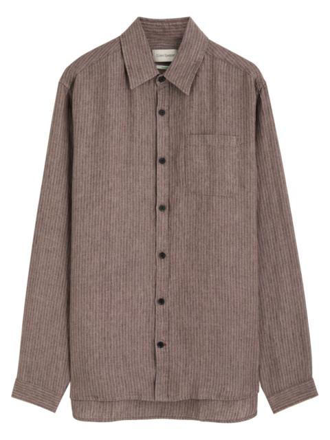 Oliver Spencer Oliver Spencer New York Special Striped Cotton-blend Shirt