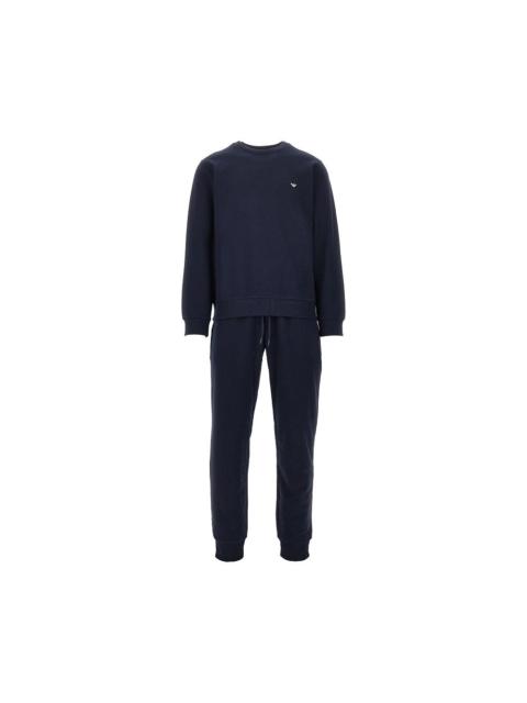 Other Designers Ea Bodywear Cotton-blend Loungewear Set Blue Men