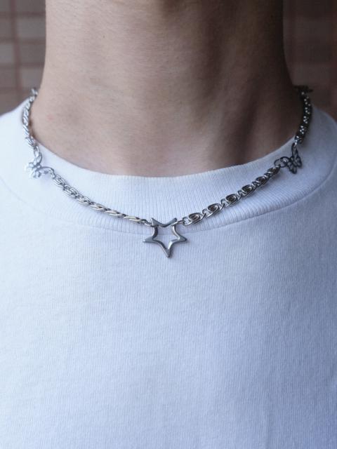 Other Designers Gothic Style Stainless Steel Handmade Beaded Necklace Unisex