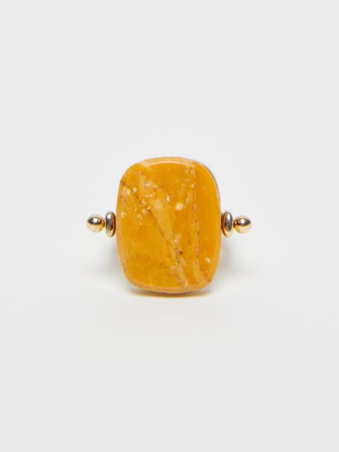 Max Mara SIGNETRING Metal and resin ring