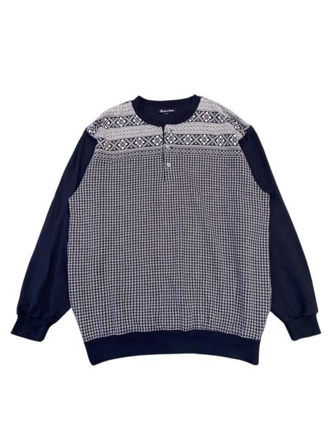 Other Designers Aquascutum London Vintage Henley Jumper Men's L Navy