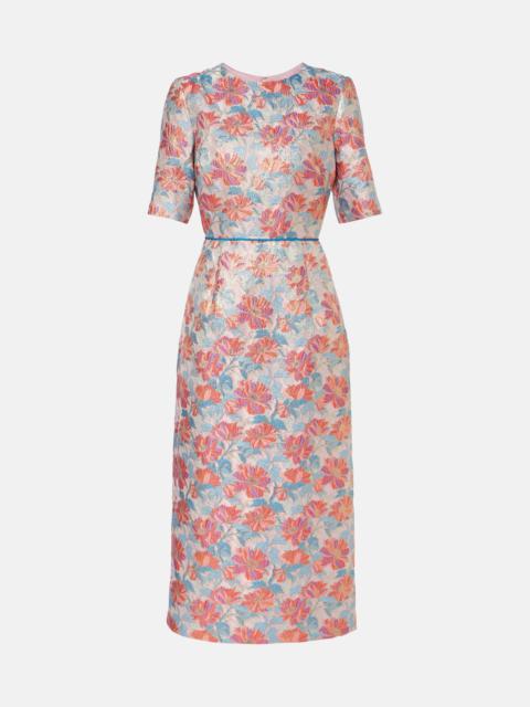 markarian Metallic brocade cocktail dress