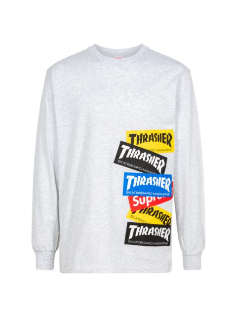 Supreme Thrasher Multi Logo L/S Tee