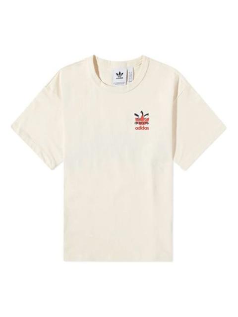 adidas adidas originals Casual Sports Breathable Round Neck Short Sleeve White H62577