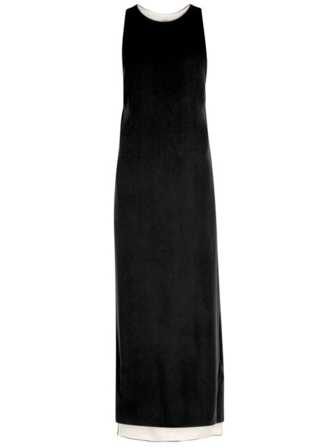 TOTEME Toteme Layered Racer-back Crepe Midi Dress