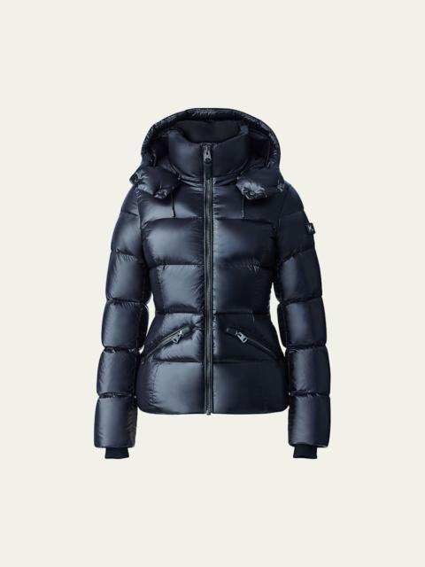 MACKAGE Madalyn Lustrous Light Down Jacket with Hood