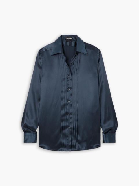 TOM FORD Pleated silk shirt