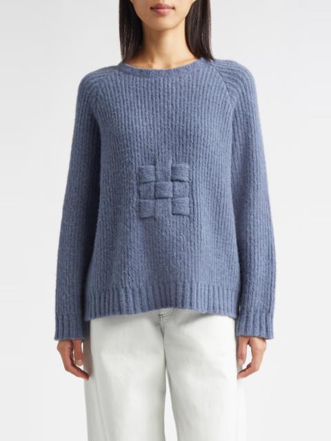 ECKHAUS LATTA Eckhaus Latta Latch Alpaca & Wool Blend Rib Sweater in Steel at Nordstrom