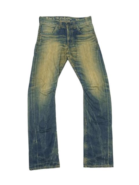 Other Designers Japanese Brand - Back Number Rips Denim Rusty Dirty Jeans