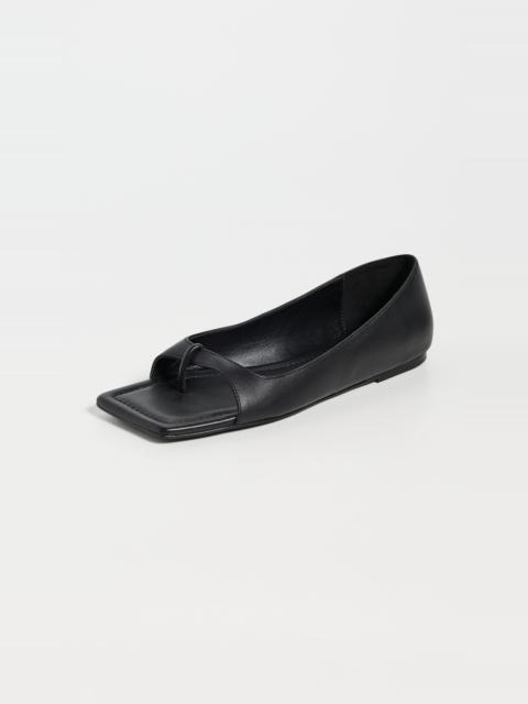 ST. AGNI 90s Square Toe Flats