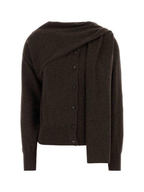 FERRAGAMO Salvatore Ferragamo Women Brown Cashmere Cardigan