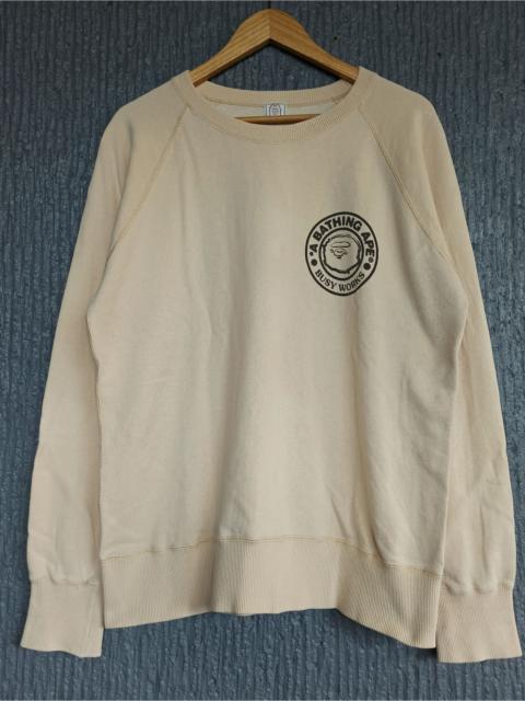 A BATHING APE® OG Bape Busy Works Crewneck