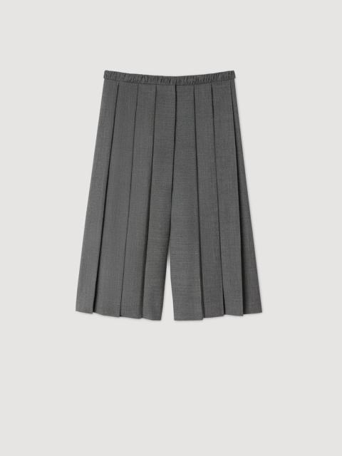 Sandro PLEATED LONG SHORTS