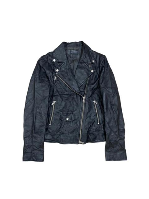 United Arrows Double Collar Leather Jacket