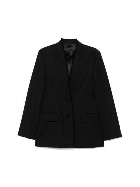 Wool single-breasted jacket