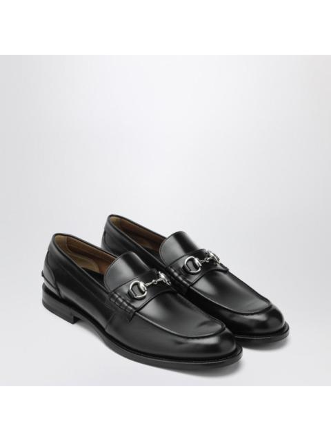 GUCCI Gucci Black Loafers With Horsebit Men