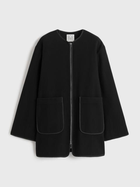 TOTEME Felted wool jacket black