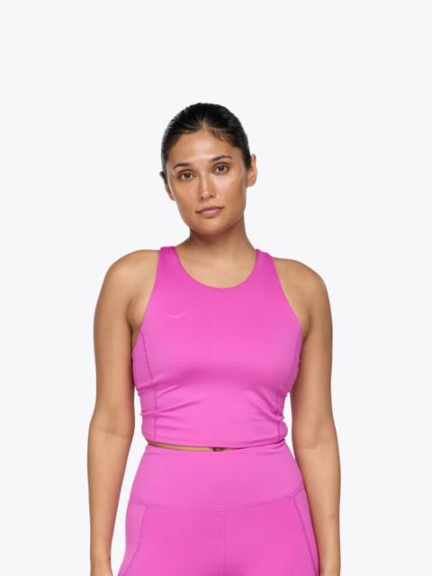 HOKA Women's Elaro Crop Bra in Fuschia