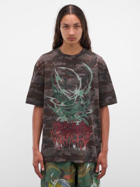 Sankuanz Camo Graffiti Print Tee