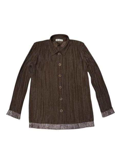 Other Designers VINTAGE 1980s ISSEY MIYAKE PLEATED SHIRT UNIQUE PATTERN