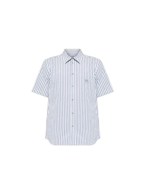 Burberry BURBERRY Robert Gray Striped Shirt New & Authentic (Men's si