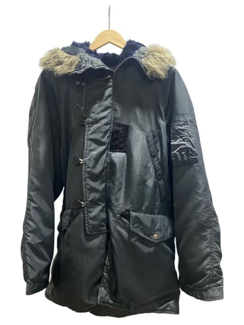 Other Designers Vintage Avirex N-3B Parka Jacket Faux Fur Collar