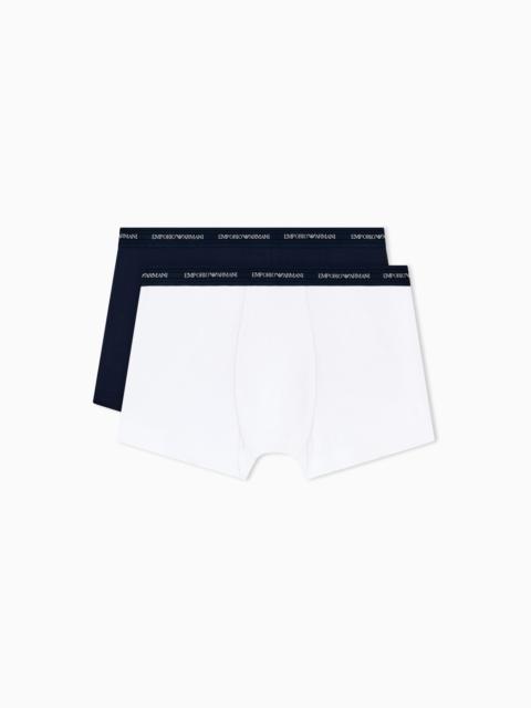 EMPORIO ARMANI TWO-PACK OF ASV SOFT-TOUCH VISCOSE BOXER BRIEFS