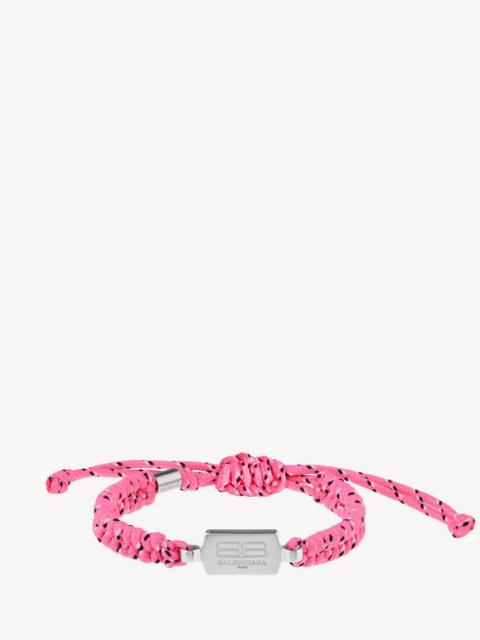BALENCIAGA Saint-germain Lace Bracelet in Pink/black/white/shiny Silver